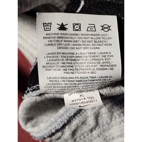 Men's Nike Gray/Black Long Sweat Shorts Size XL With Pockets Front & Back - Picture 8 of 8